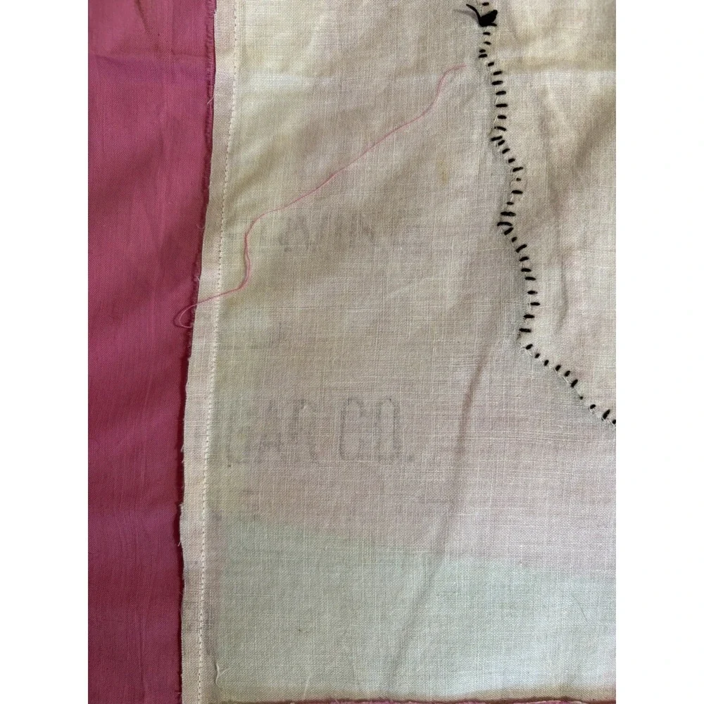 Vintage Atq Homemade Quilt Butterfly Feedsack Quilt Topper Homemade 99